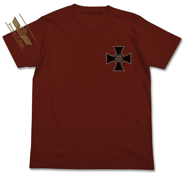 「ジオン勲功十字章 Tシャツ」バーガンディー