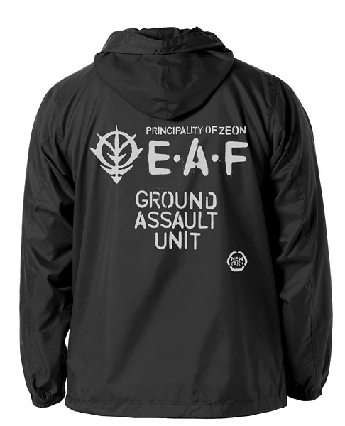 「ジオン地球方面軍 フーデッドウインドブレーカー」背面