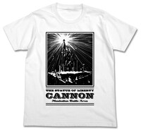 「ネオ・アメリカ 自由の女神砲 Tシャツ」ホワイト