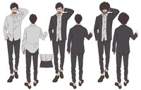 キース・風間・フリック（CV:平田広明）キャラクター設定画。