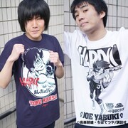 コラボTシャツの着用イメージ。