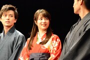 左から新田真剣佑、広瀬すず、野村周平。