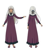 エリカ・バロウズのキャラクター設定画。