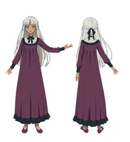 エリカ・バロウズのキャラクター設定画。