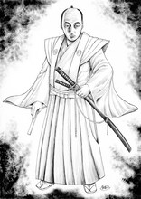 原泰久が描き下ろした鍋島直正のイラスト。(c)原泰久/集英社