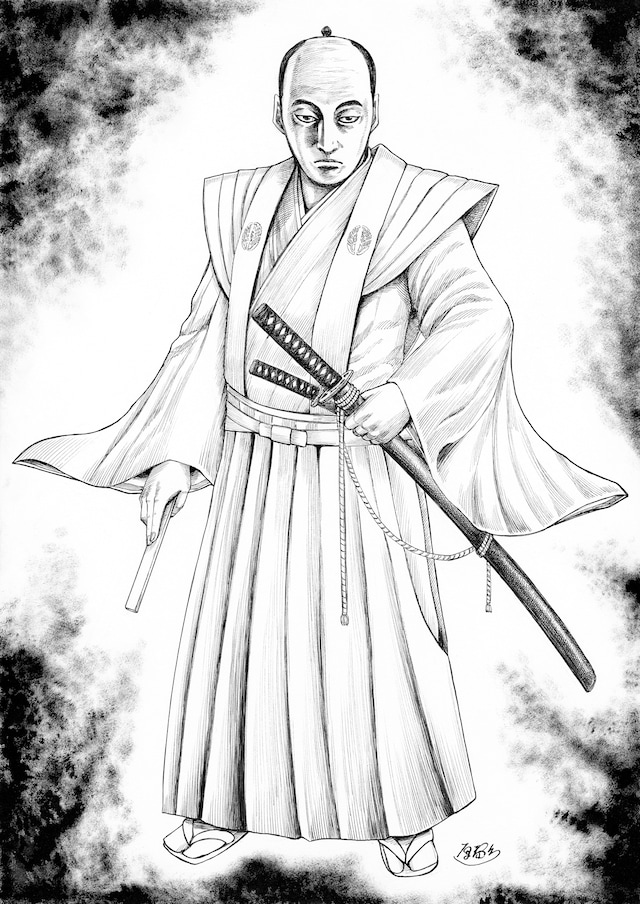 原泰久が描き下ろした鍋島直正のイラスト。(c)原泰久/集英社