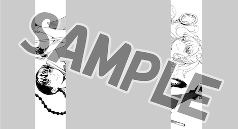 「結婚指輪物語」6巻と「かつて神だった獣たちへ」7巻のカバー裏をつなげると、コラボイラストが完成する。