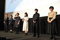 「さよならの朝に約束の花をかざろう」初日舞台挨拶の様子。