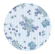 ミックスフラワー（ワックスフラワー＋カルミア）の布パターン図柄。