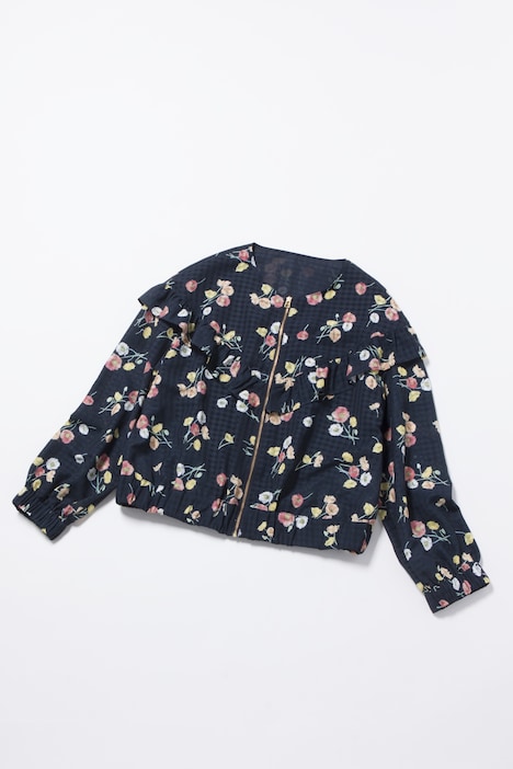 ポピー柄のブルゾン。7454円。
