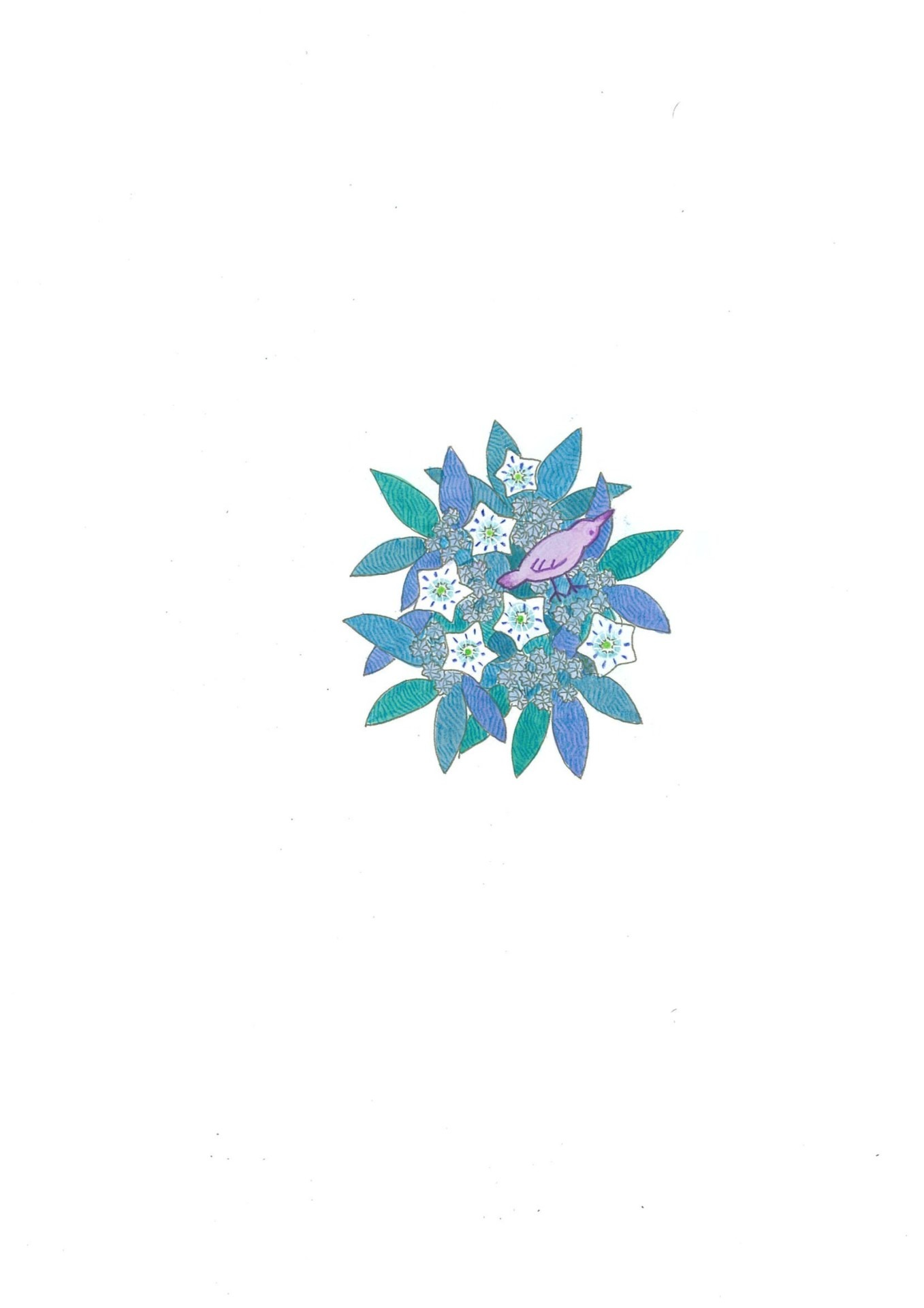 カルミアの描き下ろしカット。