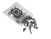 ゾイドワイルドは「ゾイドは地中から発掘され、復元される」というコンセプトのもと、“発掘パック”に封入されたパーツを取り出し、骨格、外装の順に組み立てる。