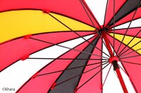 「前原光榮商店×エヴァンゲリオンコラボレーション洋傘」エヴァンゲリオン2号機モデルの内側。