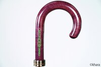 「前原光榮商店×エヴァンゲリオンコラボレーション洋傘」初号機モデルの持ち手。