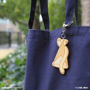 フデムシのウッドキーホルダー