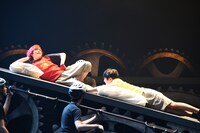 「舞台『弱虫ペダル』新インターハイ篇～箱根学園王者復格（ザ・キングダム）～」ゲネプロの様子。