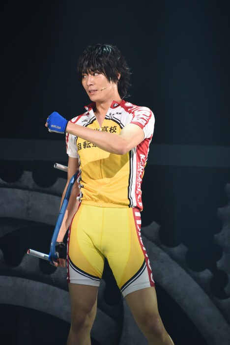 「舞台『弱虫ペダル』新インターハイ篇~箱根学園王者復格(ザ・キングダム)~」ゲネプロの様子。