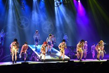 「舞台『弱虫ペダル』新インターハイ篇～箱根学園王者復格（ザ・キングダム）～」ゲネプロの様子。