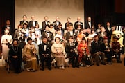 「第十二回声優アワード」フォトセッションの様子。