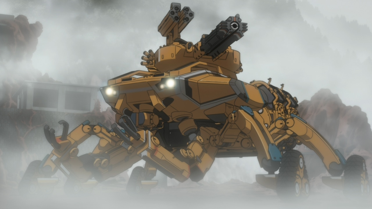「A.I.C.O. Incarnation」に登場するビートル(六脚移動車)。