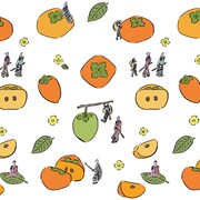 小夜左文字、宗三左文字、江雪左文字の柿柄。