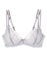 ブラジャー（3/4カップタイプ）グレー