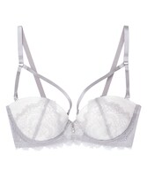 ブラジャー（3/4カップタイプ）グレー