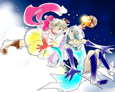 「魔法少女サン＆ムーン～推定62歳～」カラーカット