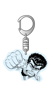 「ろくでなしBLUES」のアクリルキーホルダー。(c)森田まさのり・スタジオヒットマン/集英社