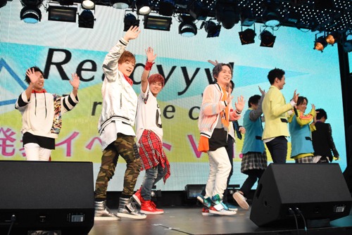 「『Readyyy!』プロジェクト制作発表イベントVol.2」ゲネプロの様子。