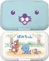 ウェットシートなどの取り出し口に付けて使用する「ビタット」の「ぼのちゃん」モデル。