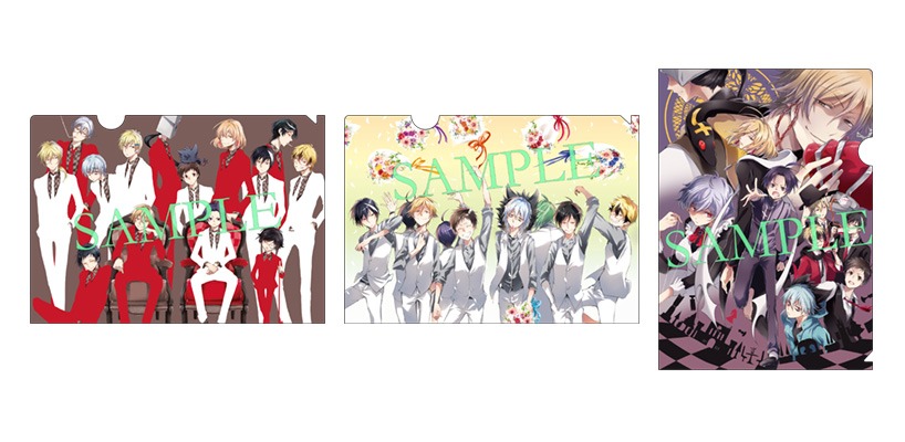 「AnimeJapan2018」で先行発売されるクリアファイル（全3種）。