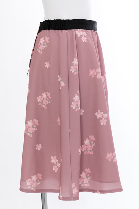 テーマ「Pink Blooming」のスカート。