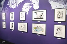 「幽☆遊☆白書」の展示コーナー。(c)冨樫義博 1990-1994年