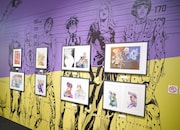 「ジョジョの奇妙な冒険」の展示コーナー。(c)荒木飛呂彦&LUCKY LAND COMMUNIC ATIONS/集英社