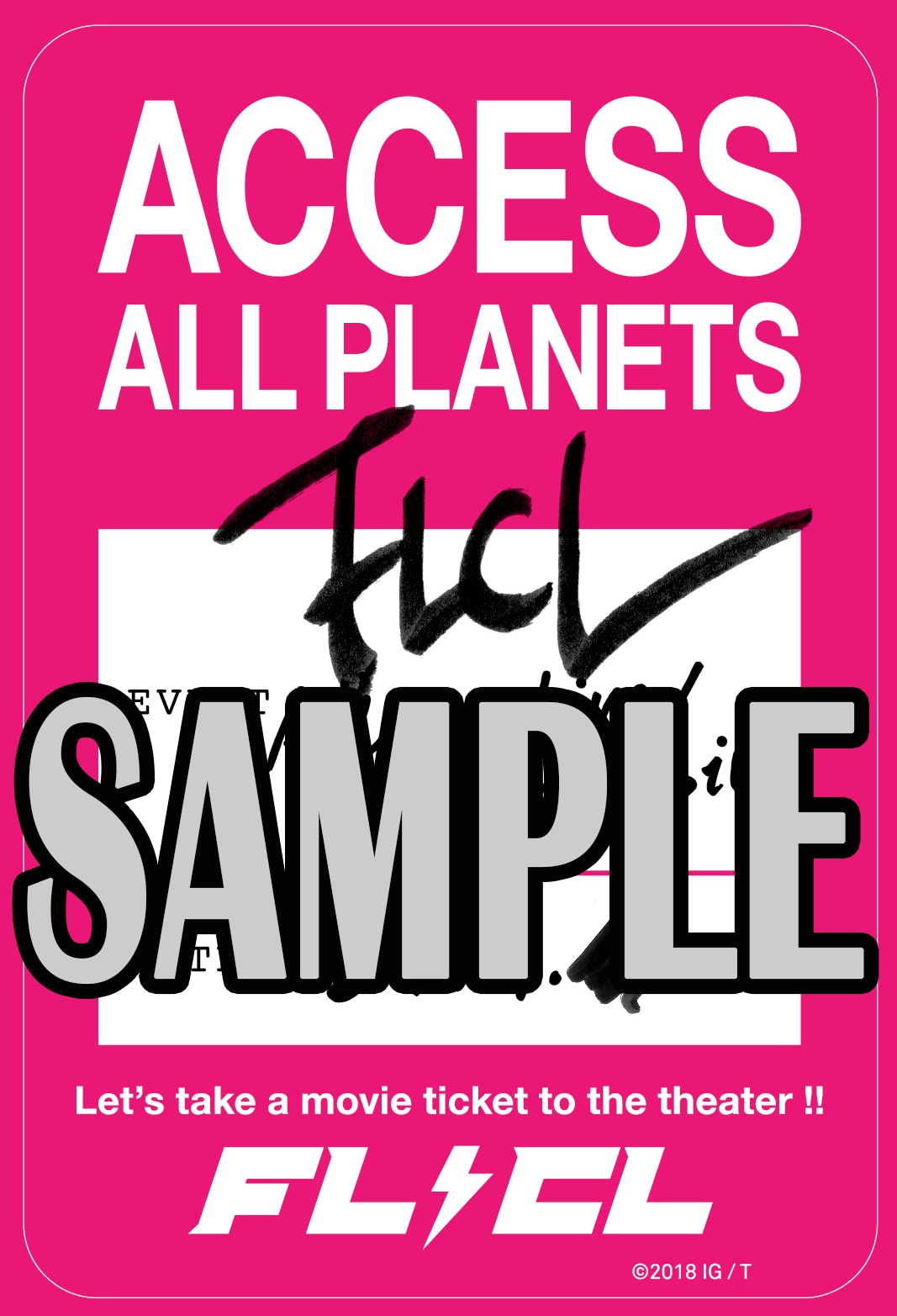 スタッフパス風の「AAPP（ACCESS All PLANETS PASS）ステッカー」。