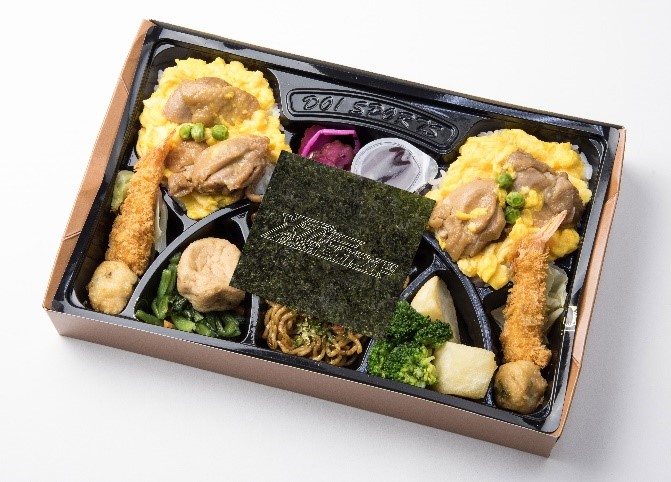 「MAJOR 2nd（メジャーセカンド）」とのコラボによる「親子丼弁当」。(c)満田拓也・小学館／NHK・NEP・ShoPro
