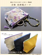 「弱虫ペダル GLORY LINE」と、京都の扇子専門店・舞扇堂によるコラボポーチの説明。