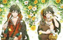 「曇天に笑う〈外伝〉～桜華、天望の架橋～」の唐々煙描き下ろし三方背BOXイラスト。