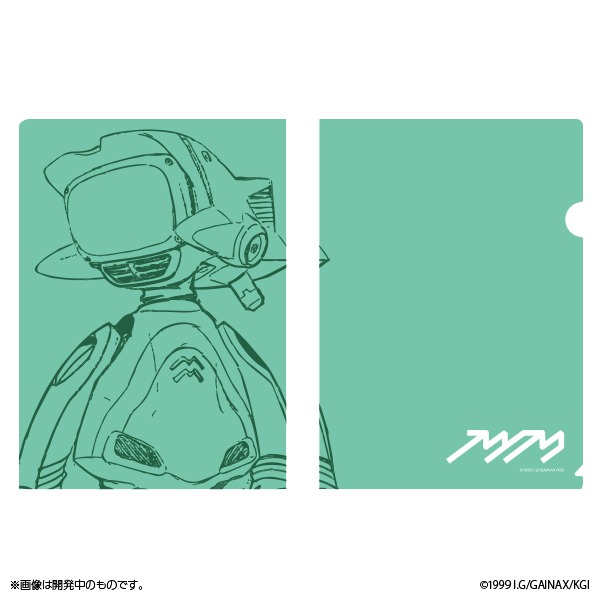 「フリクリクリ展」オリジナルグッズのクリアファイル。