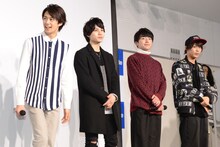 左から前川優希、二葉勇、月岡弘一、齋藤健心。