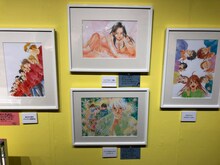 「ちはやふるの世界 ～末次由紀 初原画展～」の様子。