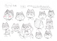 アニメ「まんなかのりっくん」の設定ラフ画。(c)土塚理弘／講談社