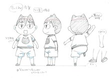 アニメ「まんなかのりっくん」の設定ラフ画。(c)土塚理弘／講談社