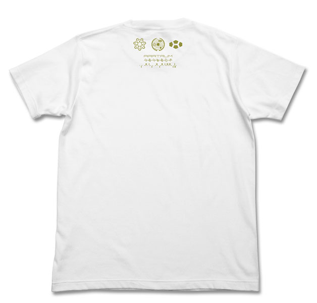 「地球連合軍アラトラム号 Tシャツ」ホワイトの背面。
