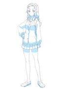 あけみの設定画。