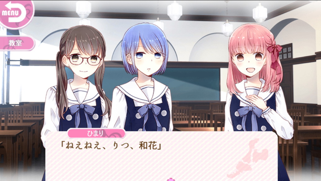 「北陸とらいあんぐる」のゲーム画面。