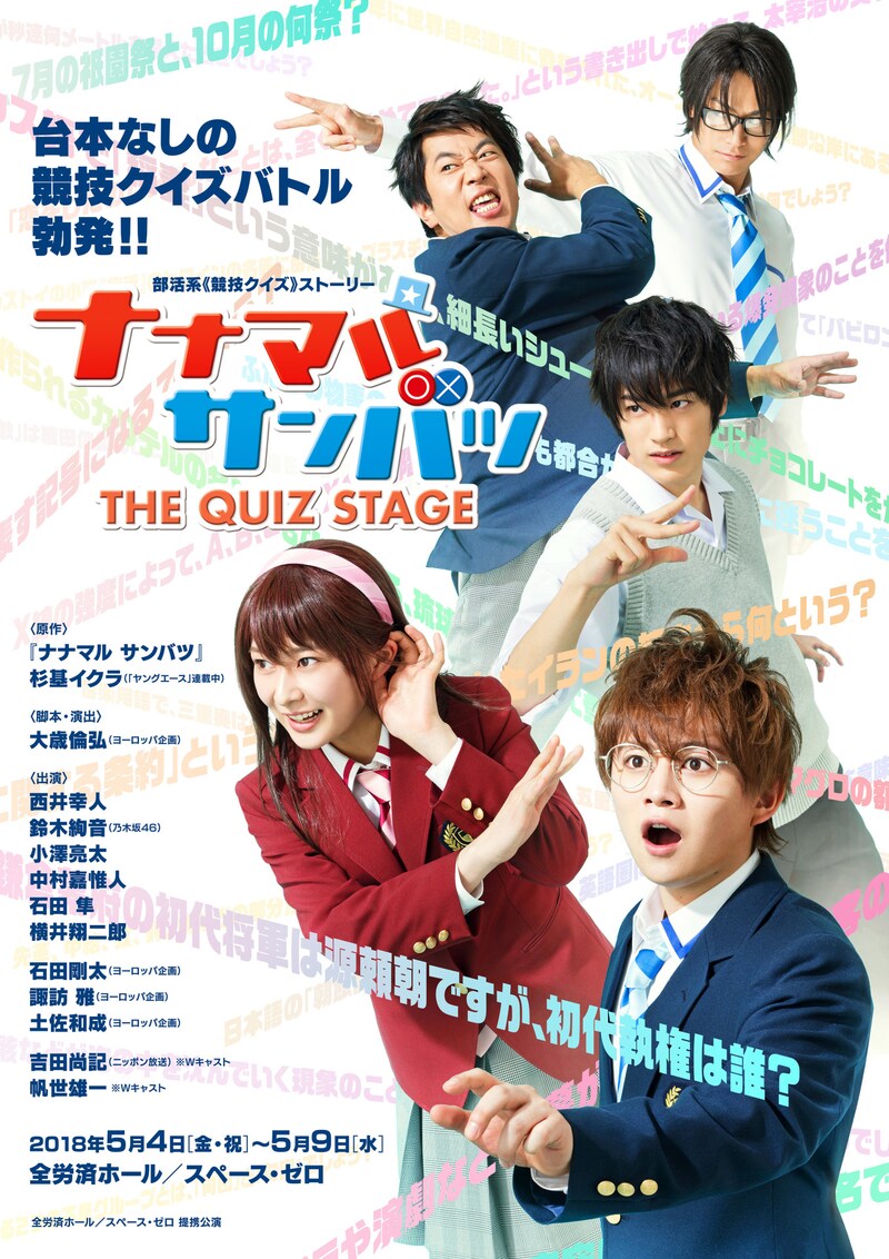 舞台「ナナマル サンバツ THE QUIZ STAGE」キービジュアル
