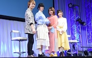 左から林勇、釘宮理恵、内田真礼、小澤亜李。