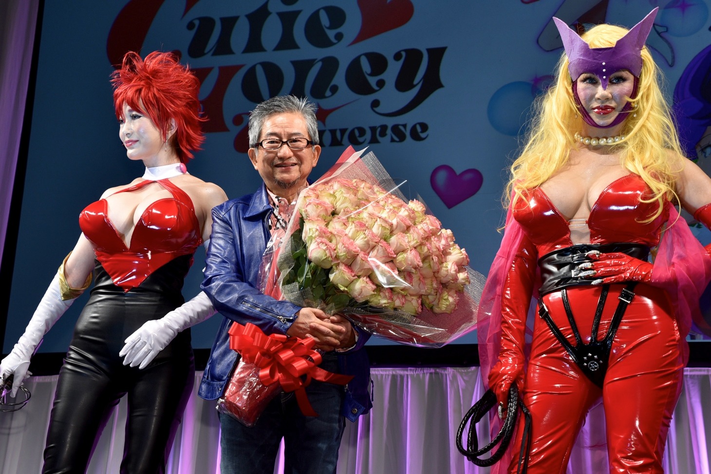 永井豪と叶姉妹。